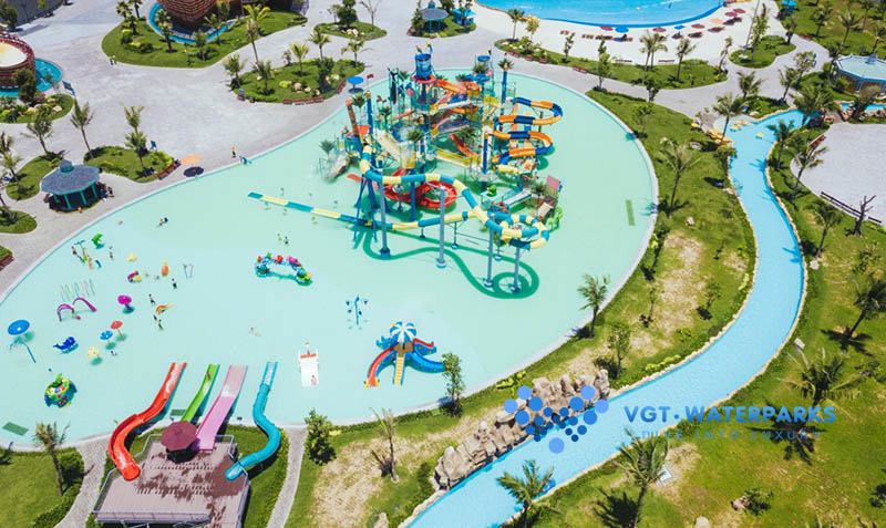 VGT Waterpark cung cấp đường trượt nước gia đình